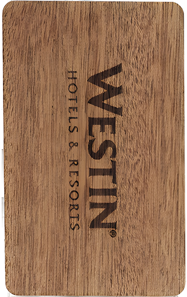 Westin Hotel carte en bois